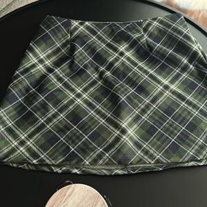 Green Plaid Altered State Skirt